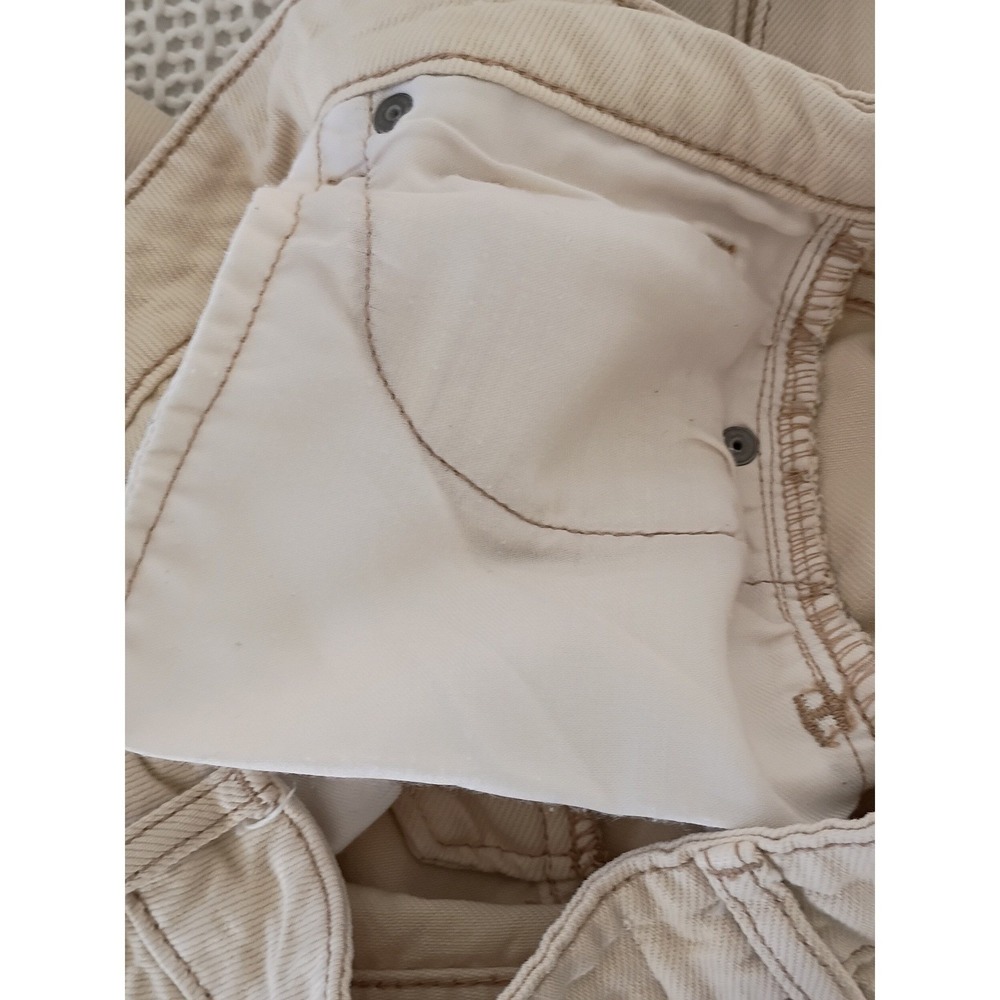 Hidden Jeans Khaki Cargo Pants Straight Leg Tan Utility Y2K Minimalist Size 25 - Picture 13 of 13